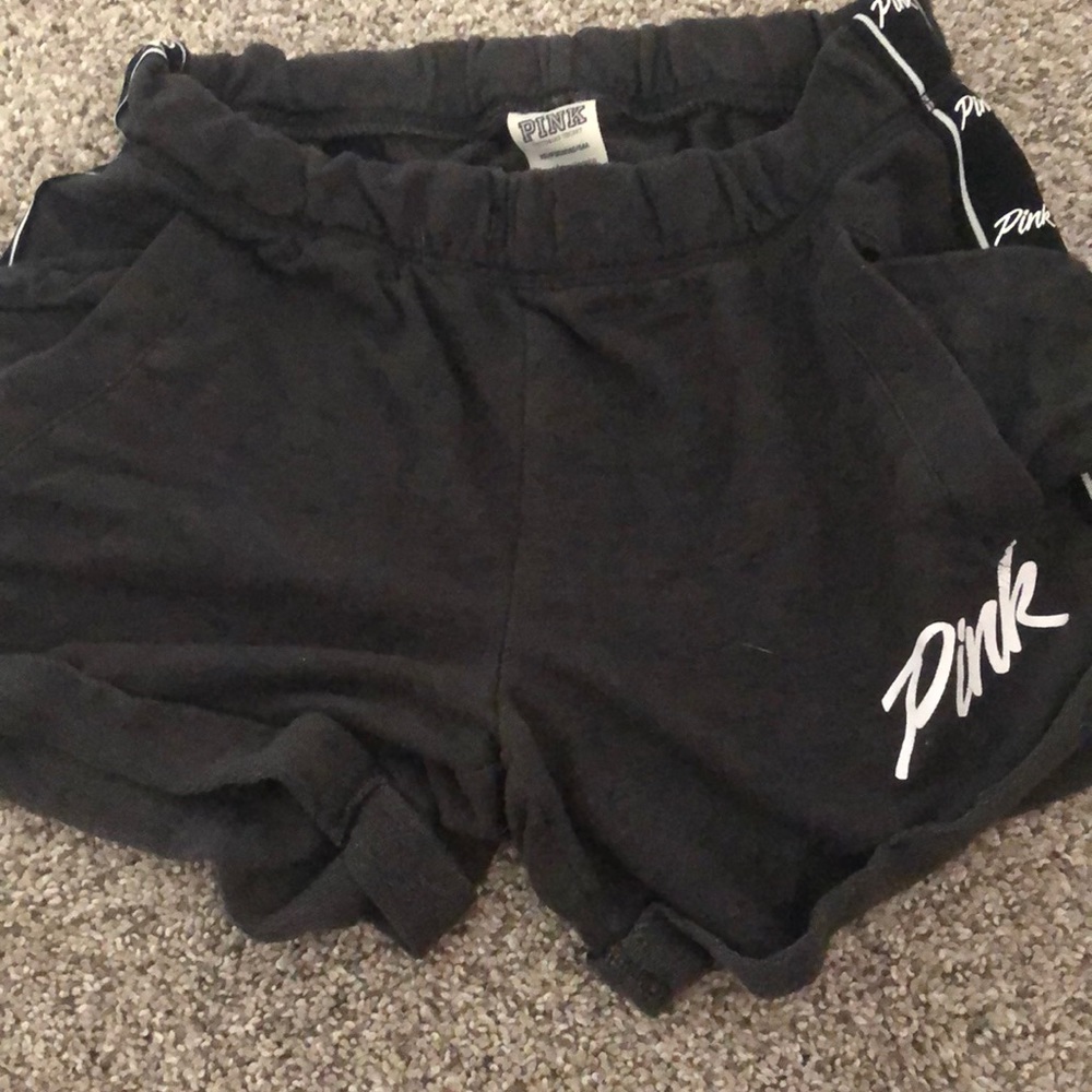 Pink shorts. Drawstring missing